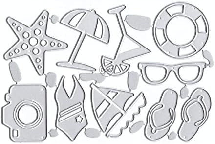 Slippers Swimming Ring Metal Cutting Dies for Card Making
