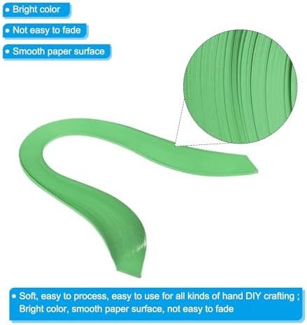 PATIKIL 240pcs Quilling Strips Paper, 3mm x 39cm Dark Green