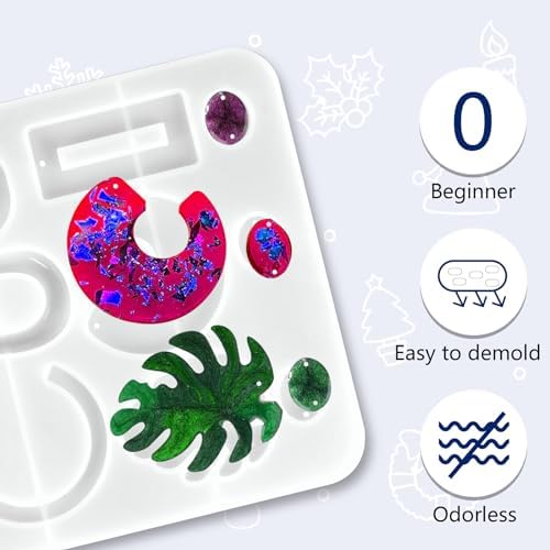 IGaiety Resin Jewelry Making Kit with Silicone Molds, 278PCS Starter Set