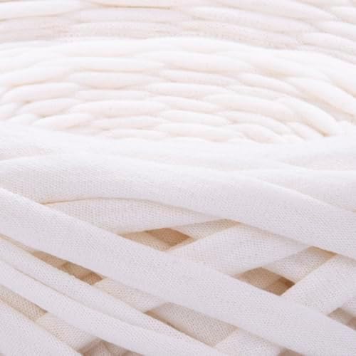 YARNART Cotton Elastic Fabric Spaghetti Premium T-Shirt Knitting Yarn for Bag Basket Cushion Crocheting Projects and Home Decor, Super Bulky (Pack of 1) (7349)