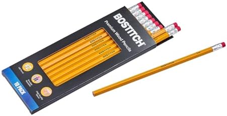 Bostitch Premium #2 Pencils, Premium Wood, Unsharpened, HB Graphite, 10-Pack