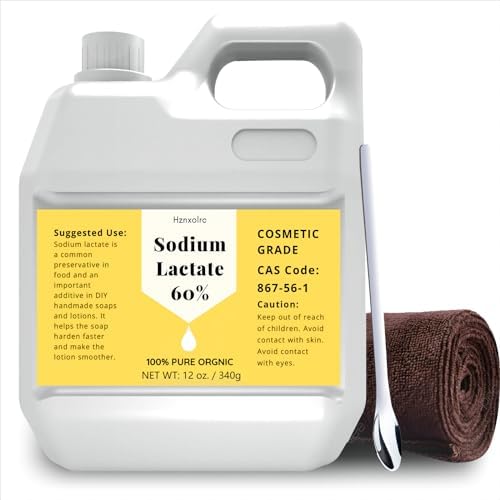 12 oz Sodium Lactate for Soap Making & Lotion,Premium Sodium Lactate Liquid