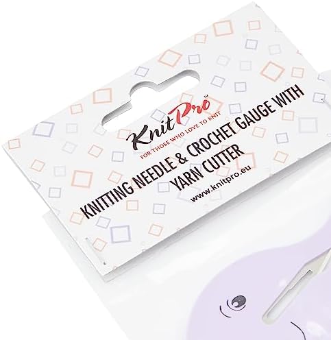 KnitPro Needle & Crochet View Sizer with Yarn Cutter-Lilac, 30 x 35 x 30 cm