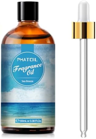 PHATOIL Sea Breeze Fragrance Oil for Diffuser Aromatherapy 3.38FL.OZ | Long Lasting Scented Oils For Humidifier, Air Freshener, DIY Soap Candle, Scent Project Making, Aroma Oil for Home Freshening
