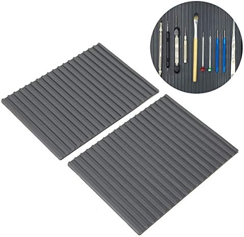 2 PCS Watch Repair Mat, Rubber Repair Pad, Maintenance Work Station Pad Accessories, Work Mat for Watchmakers, Crafts, Electronics