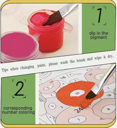 HULDFRDA Adult Paint by Number Kits on Canvas, Mexican Woman Paint by Numbers Kit, Mexican Cactus Painting by Numbers for Adults,Color by Numbers Canvas Art Decor, 16 x20 Inch