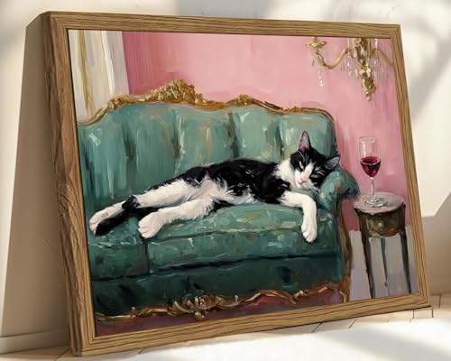 EIBEILI Cat Diamond Art Kits for Adults-Diamond Painting Kits Wall Decor