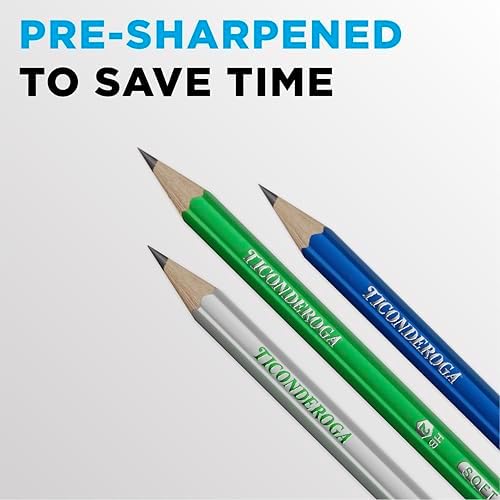 Ticonderoga Wood-Cased Pencils, Pre-Sharpened
