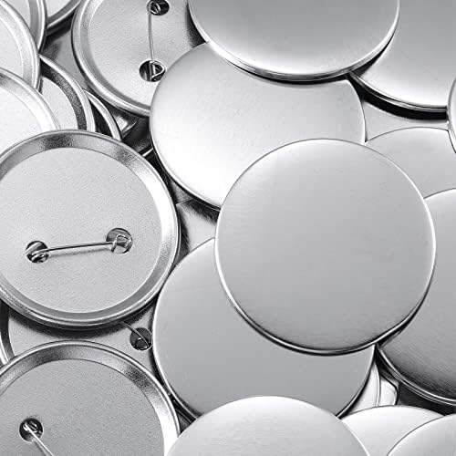 Hicarer 600 Pcs Button Maker Supplies Metal Pin Badge Parts Kit,1.46 Inches