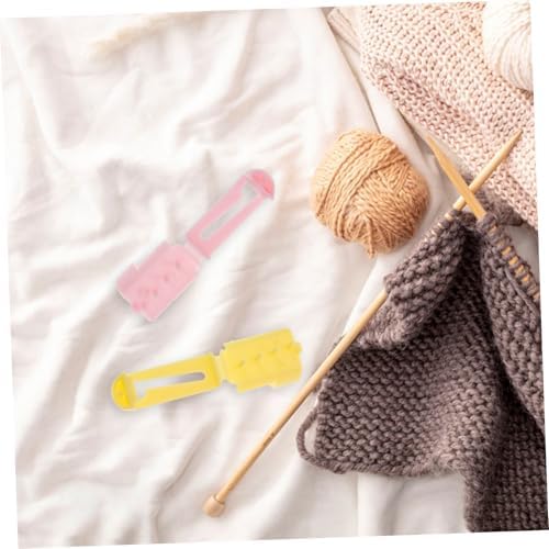 STOBOK 4pcs Knitting Accessories Set Yarn Holder Finger Protectors and Stitch Unpicker Tool for Handmade Crafts