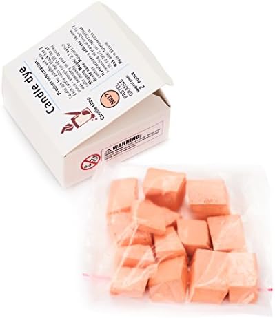 Pastel Orange Candle Wax Dye 2 oz - Candle Color Dye Blocks