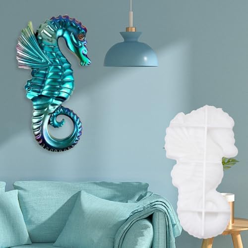 3D Seahorse Silicone Mold for Epoxy/UV Resin Casting DIY Craft Art Decors