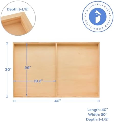 Large Birch Painting Panel 30 x 40 x 1-1/2-inch, Pack of 5 Wood Canvas Boards for Painting, Blank Signs for Crafts, by Woodpeckers