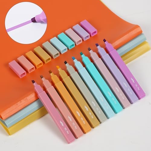 Mr. Pen- Aesthetic Highlighters No Bleed, 10 Pack, Assorted Colors | Chisel Tip, Cute Highlighters Assorted Colors for Journaling, Highlighting, Underlining, Fast Dry, Back to School Supplies