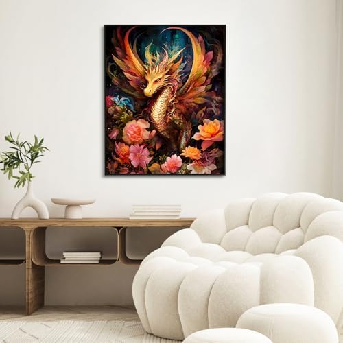 Paint by Numbers Kit for Adults, Dragon DIY Painting Kit, 16x20 Inch