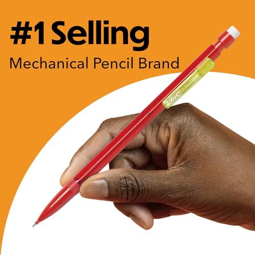 BIC Xtra Smooth Bright Edition Mechanical Pencils, 0.7 mm Medium Point, Bulk School Supplies for Students and Teachers, 40-Count Pack