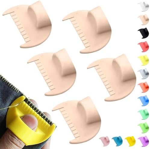 2mm-6mm Seam Guide for Hand Sewing Edge Lockranding Tool 5 PCS Set for Leather/Fabric/Craft Sew, Light Skin