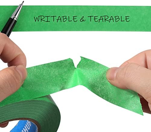 Green Painters Tape,1 inch x 60 Yards x 5 Rolls(300 Yards Total)