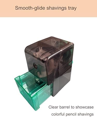 Artist Pencil Sharpener for Sketching, Drawing & Writing, Suitable for Charcoal, Colored Pencils, Drawing (Small Sketch Pencil Sharpener（Green-Black）)