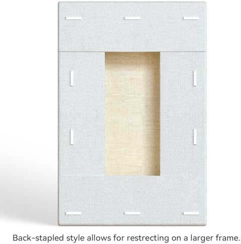 PHOENIX 4x6 Inch 8 Pack Artist Canvas - Small Stretched Canvases for Painting - 3/4 Inch Profile, 100% Cotton 11 Oz. Gesso Primed White Blank Professional Canvas Oil & Acrylic Paints