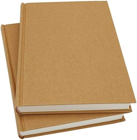 8.5x11 Sketch Book, Pack of 2, 240 Sheets (100gsm), Hardcover Bound Sketch Notebook, 120 Sheets Each, Acid-Free Blank Drawing Paper, Ideal for Kids and Adults, Kraft Cover