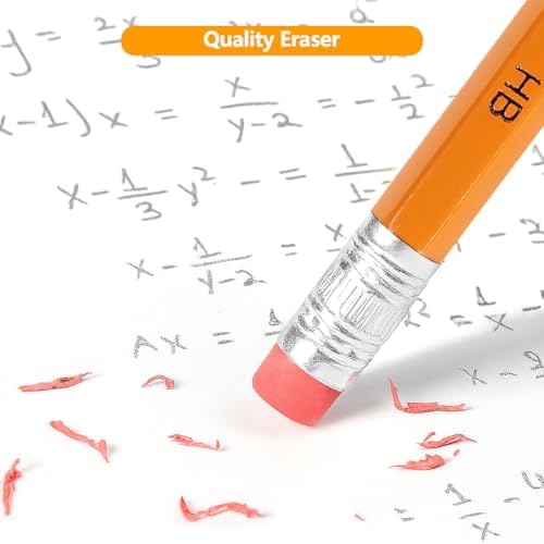 Hapikalor 600 Count Sharpened #2 Pencils with Erasers, Pencils Bulk Pack