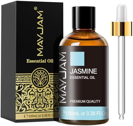 MAYJAM Jasmine Essential Oil for Diffuser, Jasmine Oil for Skin, 3.38FL.OZ