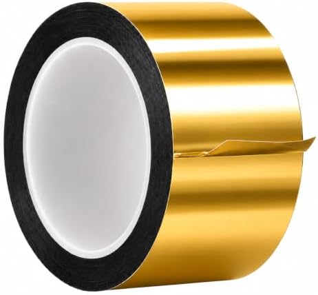 GGR Supplies MMYP-1 Gold Metalized Polyester Film Tape, 3 Inch x 72 Yds