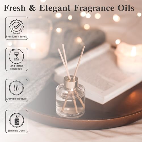 PHATOIL L'aube Rosa Fragrance Oil for Diffuser Aromatherapy 3.38FL.OZ | Long Lasting Scented Oils For Humidifier, Air Freshener, DIY Soap Candle, Scent Project Making, Aroma Oil for Home Freshening