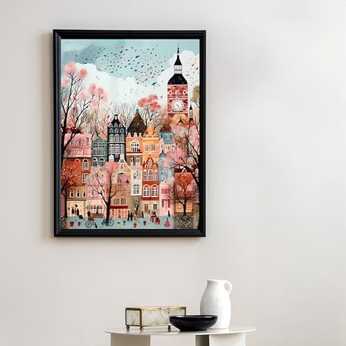 London Streets 5D DIY Diamond Painting Kits for Adults, Diamond Art Kits for Beginners, Full Drill Dot Painting Gem Art Kits for Home Wall Decor11.8 x15.7 Inch