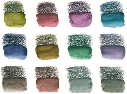 Staedtler Water-Soluble Tinted Graphite Pencils, Watercolor Artist Set, Pre-sharpened, 12 Colors in Metal Tin, 14610T M12