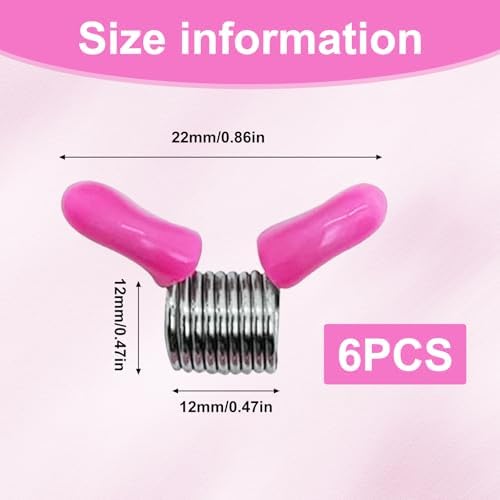 6-Piece Bead Stoppers with Red Handles, Pink Jewelry Making Tools for Bead Line Ends to Prevent Beads from Falling