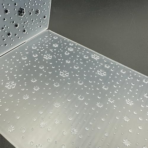 3D Plastic Embossing Folder Template Beautiful Christmas Snowflakes Texture A6 Size for Card Making DIY Scrapbooking Paper Crafting Handmade Crafts Scrapbooking Arts Supplies Scrapbook Decor
