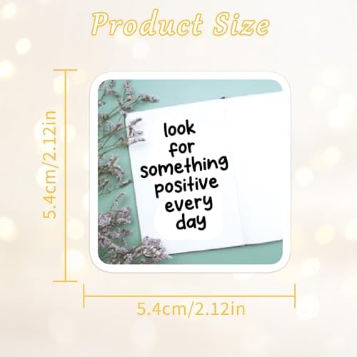 50 Pcs Aesthetic Self-Growth Vinyl Stickers