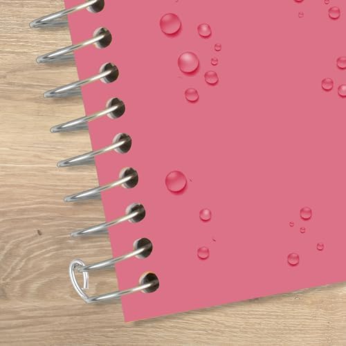 Five Star Spiral Notebook + Study App, 5 Subject, College Ruled Paper, 8-1/2" x 11", 200 Sheets, Fights Ink Bleed, Water Resistant Cover, Prom Pink (820004R)