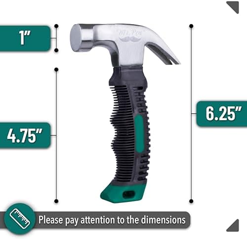 Mr. Pen- Claw Hammer, 8oz, Dark Green, Magnetic
