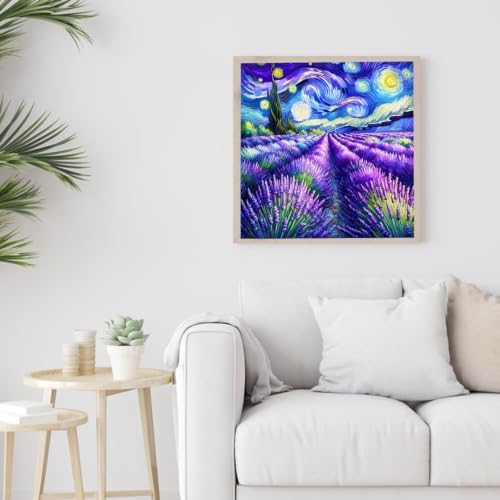 VeGuude Diamond Art Kits for Adults Starry Night 5D Diamond Painting Kits
