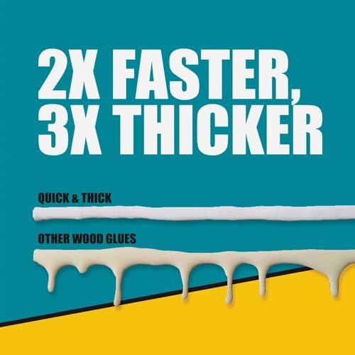 Titebond 2403 8OZ Quick & Thick Glue, 8 oz, Clear