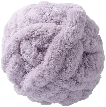 Loops & Threads Fluffy Chenille Yarn - Yarn for Knitting, Crochet, Weaving, and Arts & Crafts - Purple, Polyester, 10.58 oz