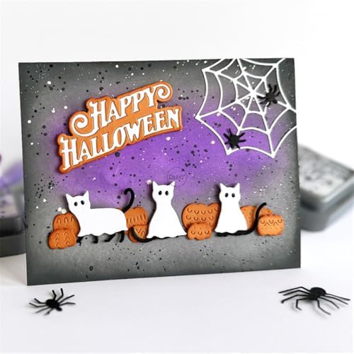 Halloween Animal Cats Metal Cutting Dies for Card Making