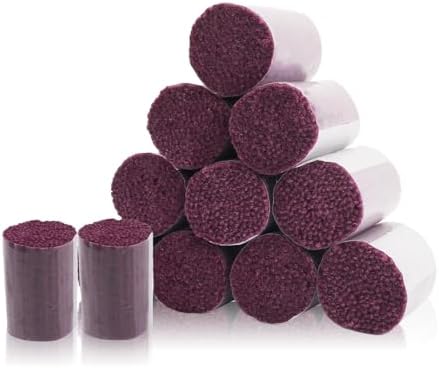 AKZYTUE 12 Rolls Latch Hook Yarn, Precut Rug Yarn for Latch Hook Kits, Crochet Yarn Bundles for Latch Hook Rug Making, DIY Tapestry Crafts for Adults & Beginners,Plum