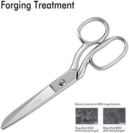 LIVINGO 8" Fabric Scissors Professional Tailor Sewing Shears