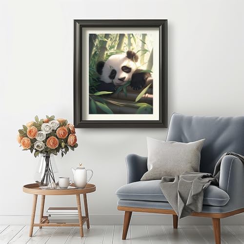 Natuyalo Panda Paint by Numbers Kit for Adults - Animal Paint by Number on Canvas Without Frame, DIY Acrylic Painting for Ideal Gift Home Wall Decor (16x20 Inch)