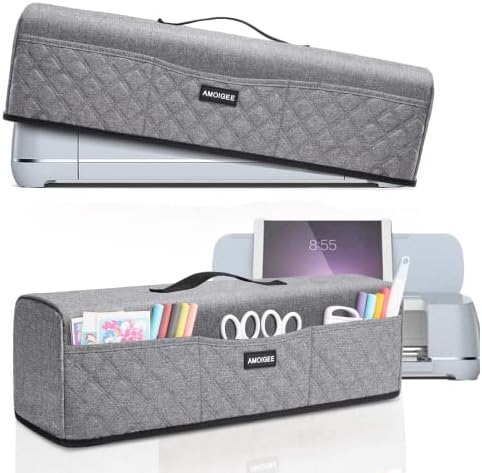 AMOIGEE Dust Cover with Pockets for Cricut Accessories, Supplies and tools