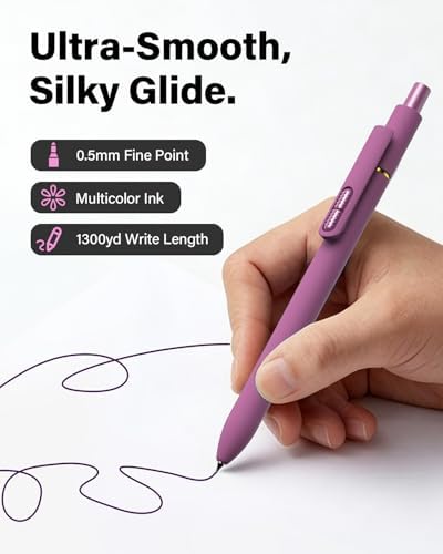 inkipen Colorful Fidget Pens, 8 Pcs 0.5mm Fine Point
