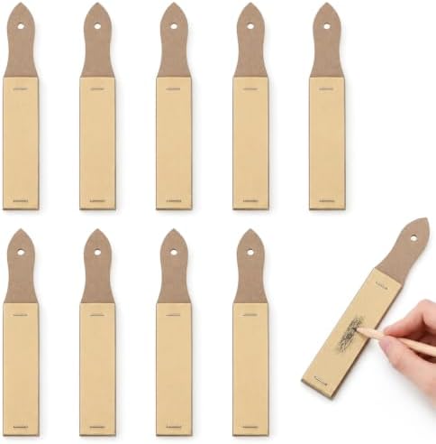 9 PCS Sandpaper Sharpener, 12 Sheet/PCS Sandpaper Block for Drawing