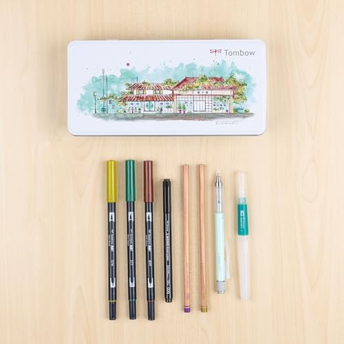 Tombow 56305 Urban Sketching Set. 8-Piece Art Set