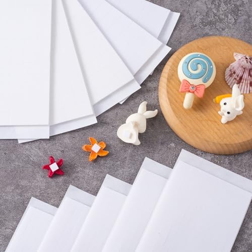 Joez Wonderful 10 Sheets Foam Adhesive Squares, 12x12x3mm & 6x6x2mm, White