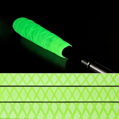 X-Tube Heat Shrink Wrap Tubing,Non-Slip Waterproof PE Material, Luminous, 40 Inch Length, 2:1 Shrink Ratio, for Fishing Bulding Handle Cork Rod Grip,Fluorescent Color (1, Diameter: 18MM; Length: 40")