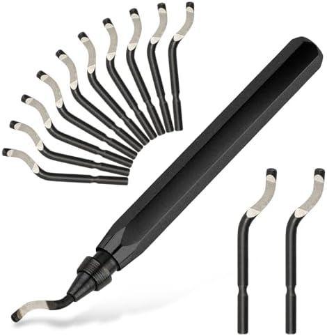 Deburring Tool with 12 HSS Blades for Metal Resin PVC 3D Print